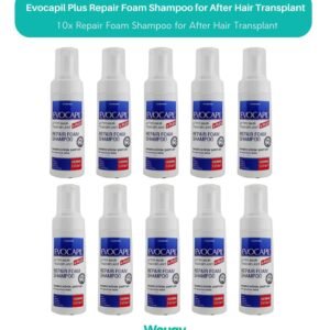 10 LOT Evocapil Plus Repair Foam Shampoo for After Hair Transplant