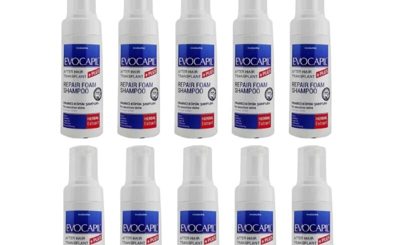 10 LOT Evocapil Plus Repair Foam Shampoo for After Hair Transplant