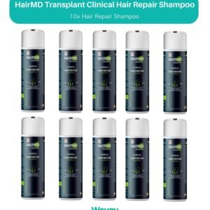 10 LOT HairMD Transplant Clinical Hair Repair Shampoo 250ml