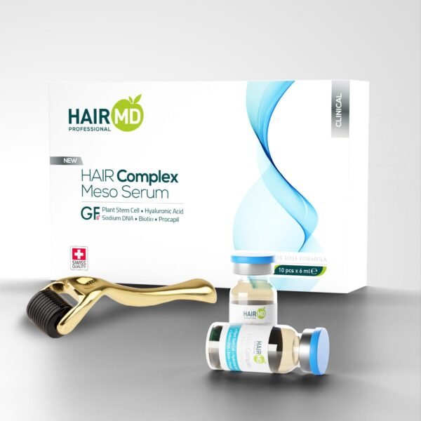 HairMD Clinical Hair Complex Meso Serum + Dermaroller-sett