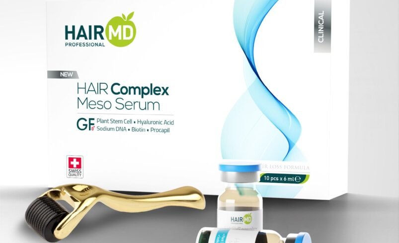 HairMD Clinical Hair Complex Meso Serum + Dermaroller-sett